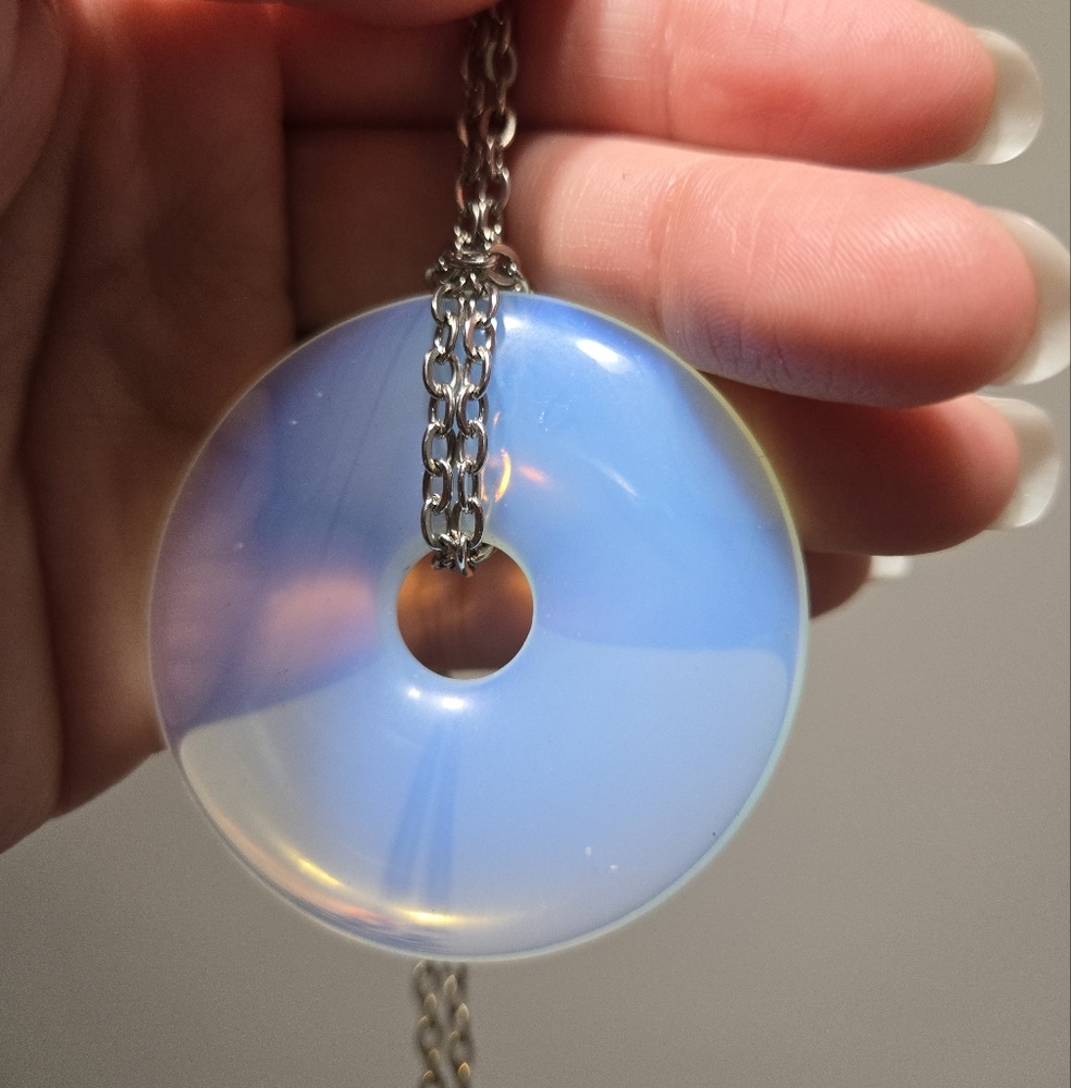Vintage opalite necklace - Picture 2 of 10